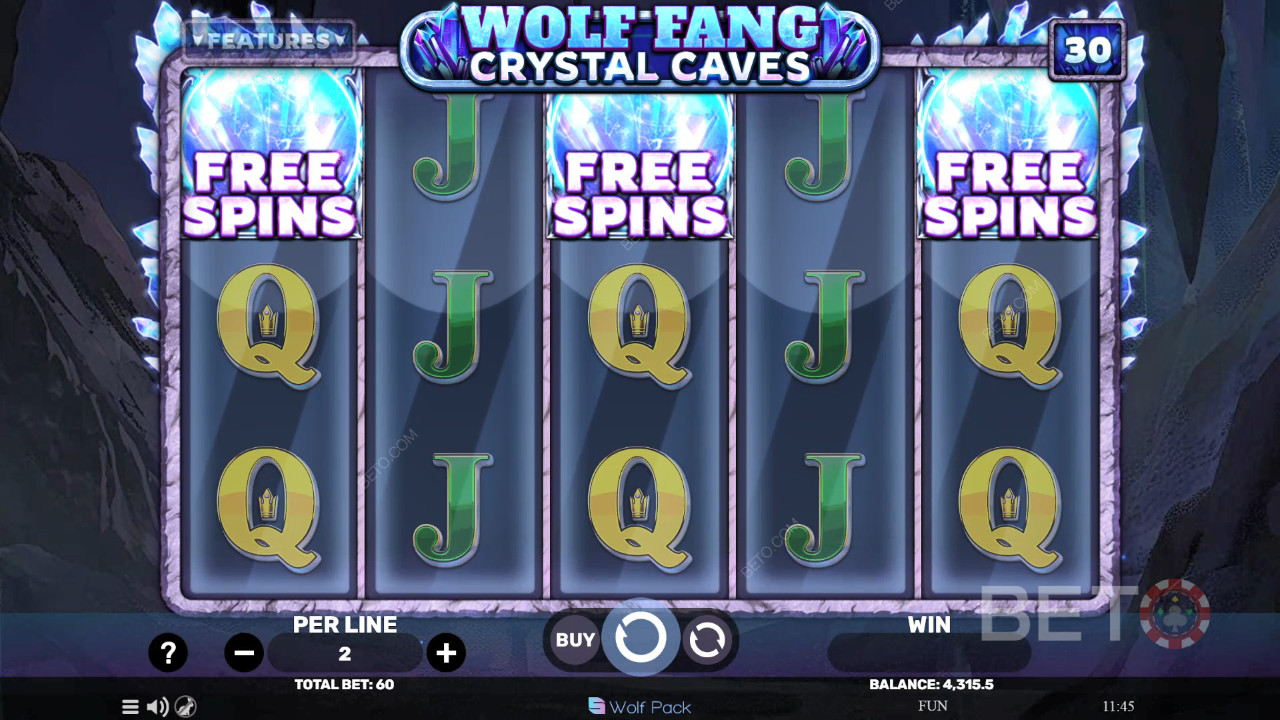 Wolf Fang - Crystal Caves 免费游戏