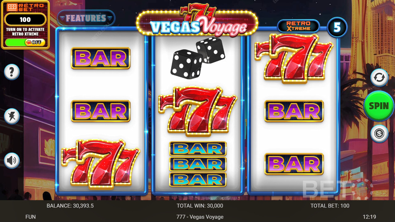 777 - Vegas Voyage 评论：BETO 老虎机