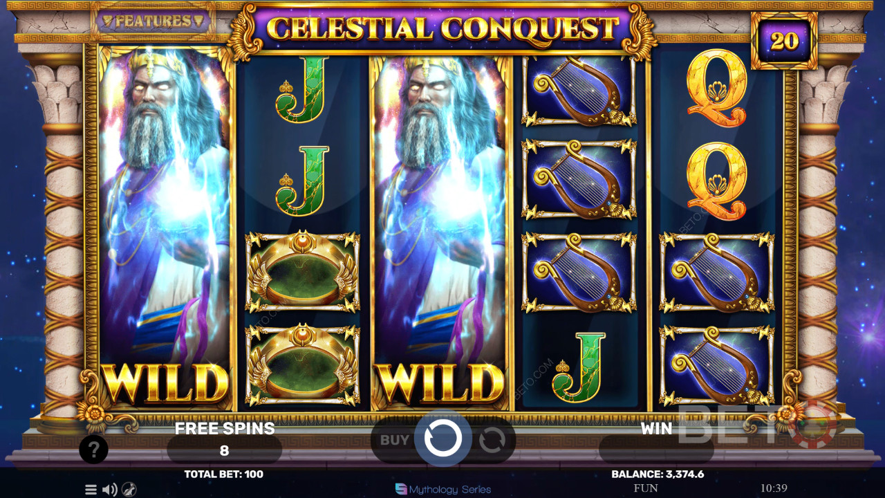BETO 老虎机的 Celestial Conquest 评论