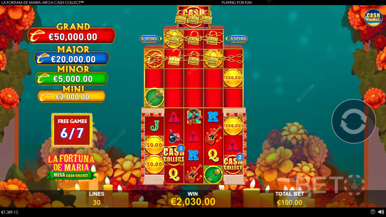 La Fortuna de Maria: Mega Cash Collect 免费游戏