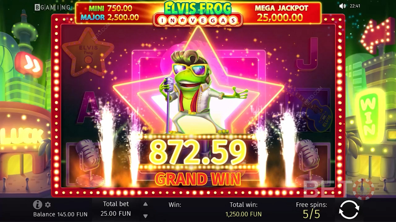 Elvis Frog in Vegas赢得一些大奖