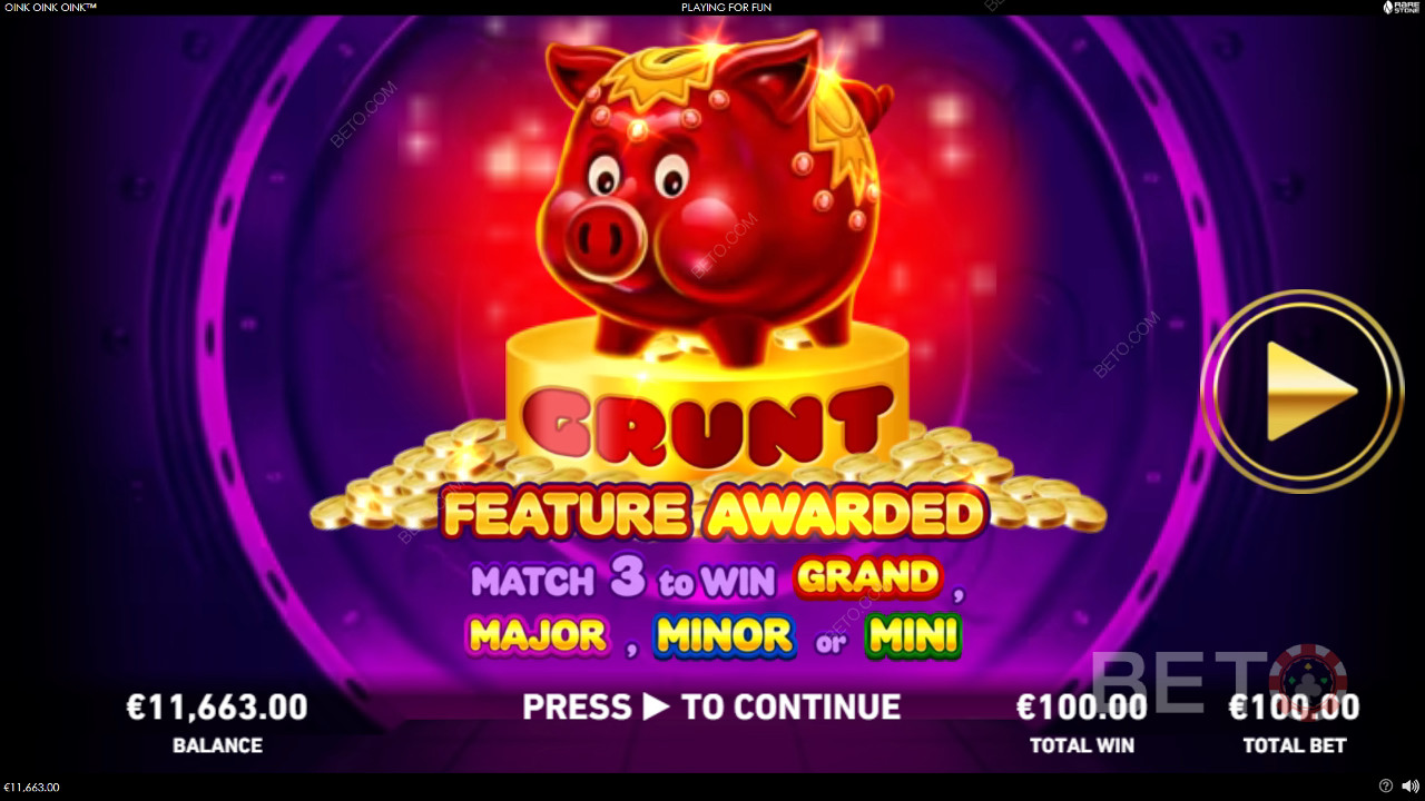 Oink Oink Oink》中的奖励功能由Rarestone Gaming