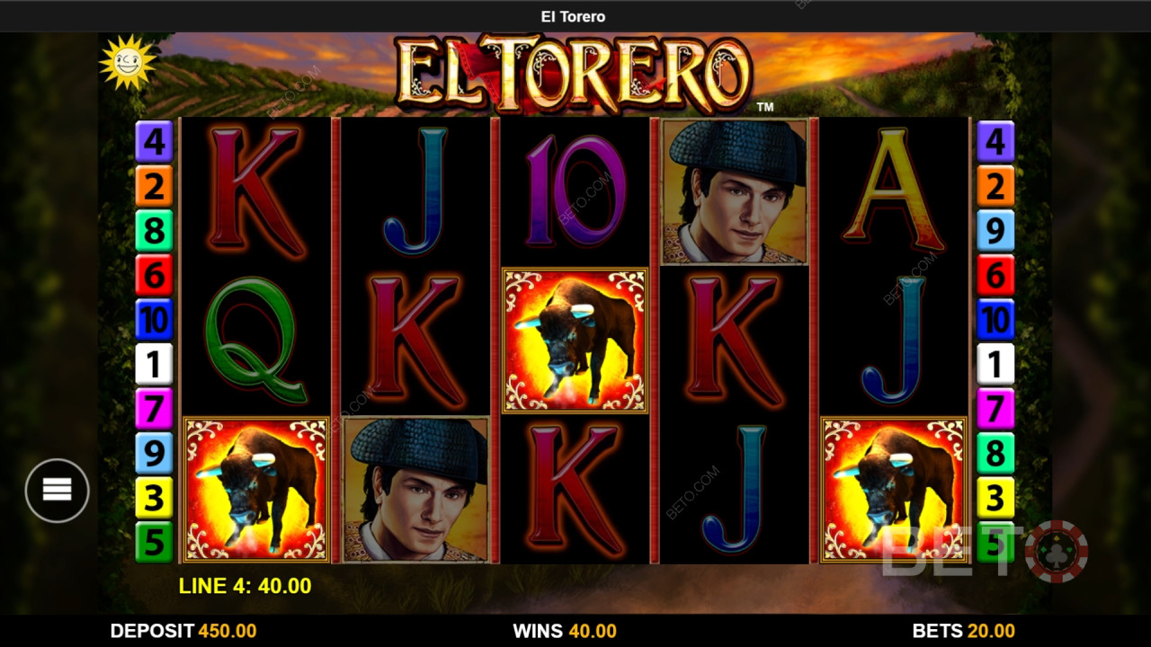 BETO 老虎机对 El Torero 的评论