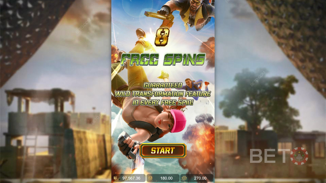 在 Battleground Royale 老虎机中赢取 1,690 倍投注额！