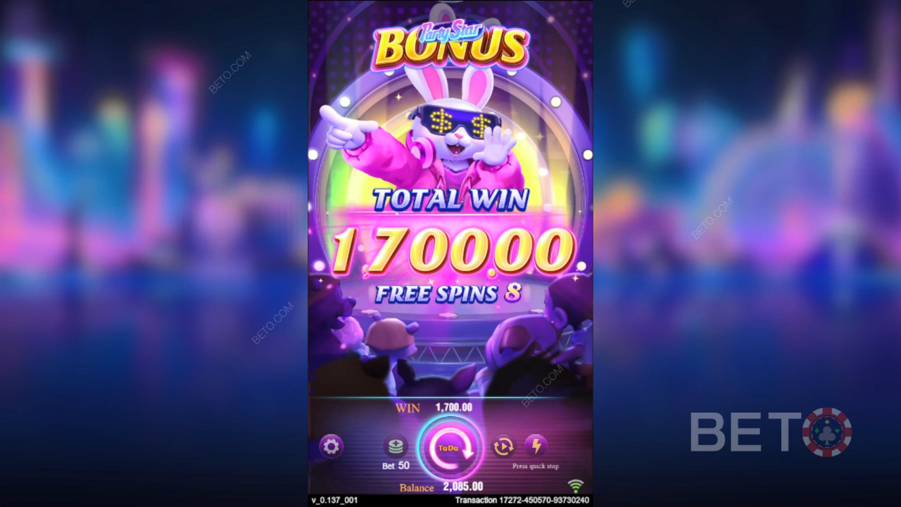 TaDa Gaming《派对之星》奖金功能说明