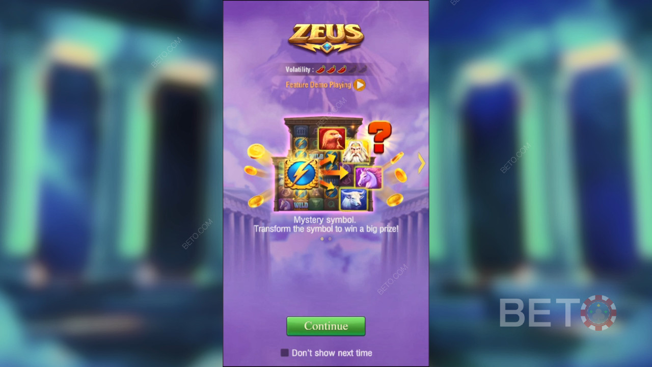 TaDa Gaming《宙斯》奖金功能说明