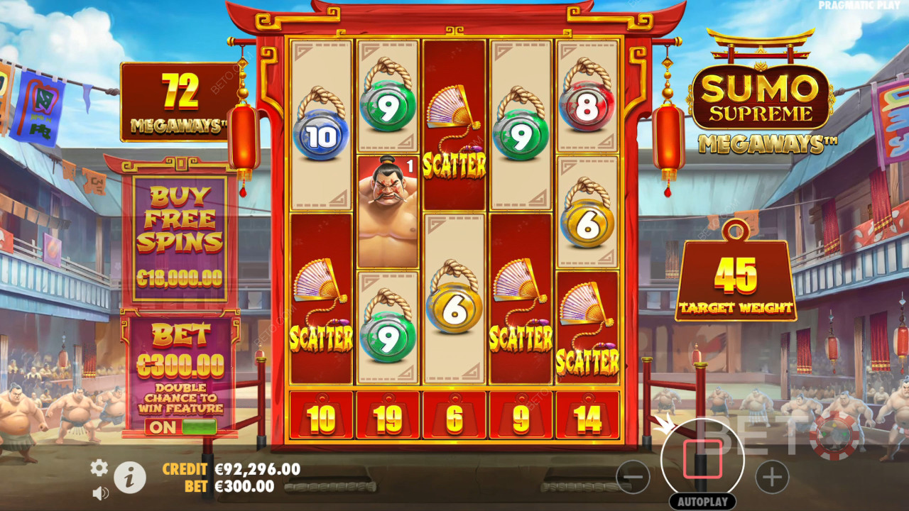 Sumo Supreme Megaways 免费游戏