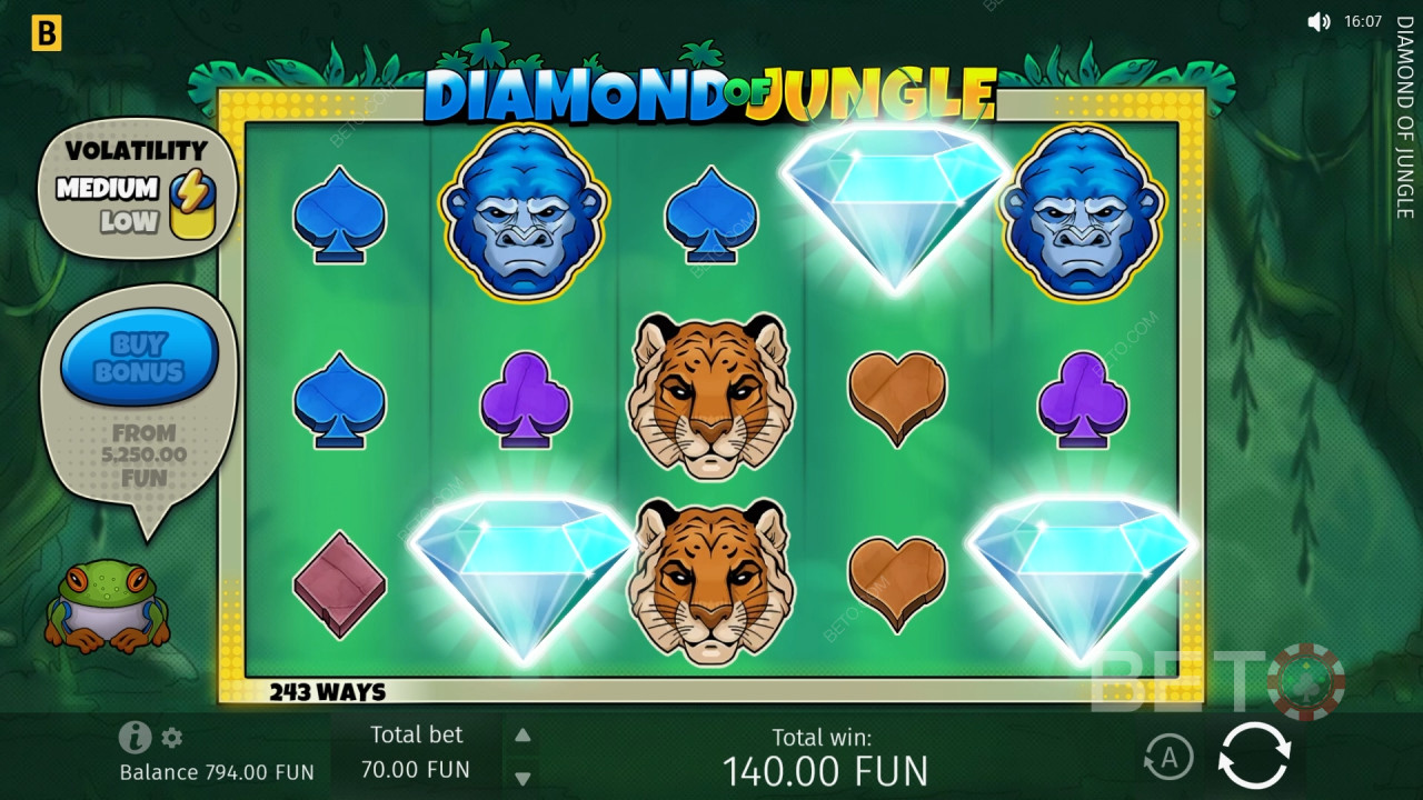 Diamond Of Jungle 免费游戏