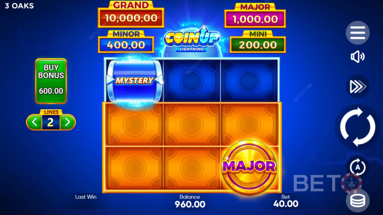Coin Up：闪电》由 3 Oaks Gaming 制作
