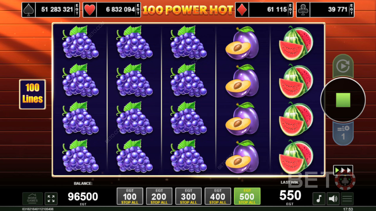100 Power Hot 免费游戏