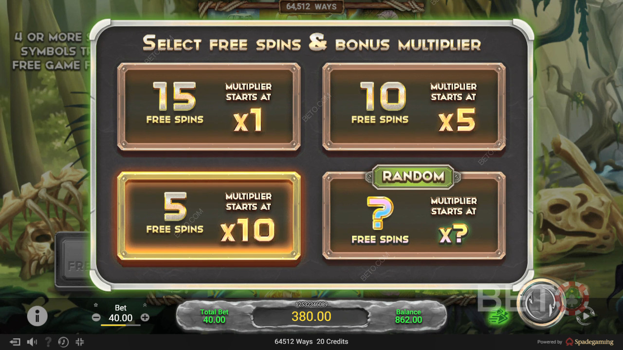 由 Spadegaming 提供的《金刚不坏之身 Maxways》奖励功能说明