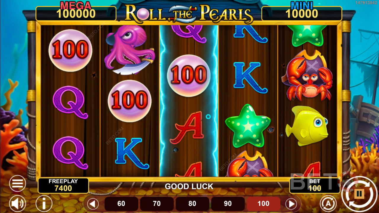 Roll The Pearls Hold & Win 评论：BETO 老虎机