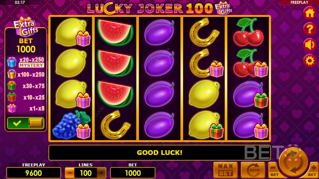 Lucky Joker 100 Extra Gifts 免费游戏