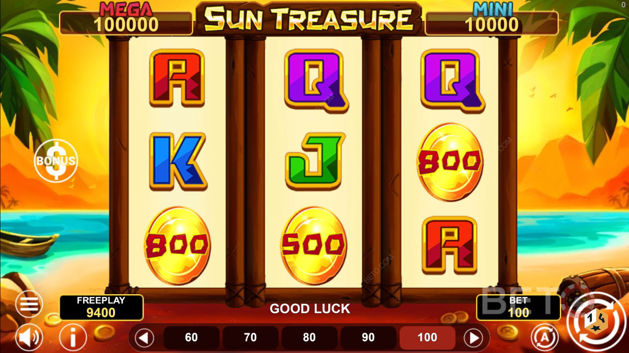 Sun Treasure Hold & Win 免费游戏