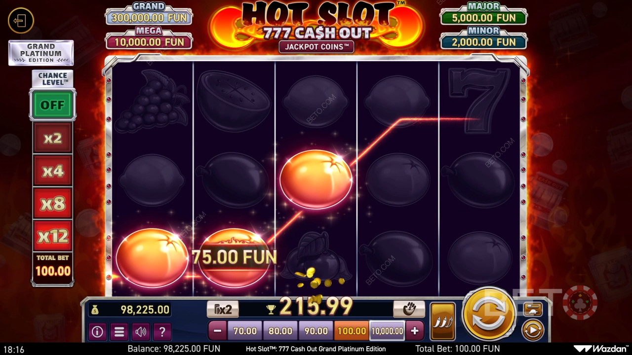 如何玩Wazdan 的热门老虎机：777 现金大奖白金版