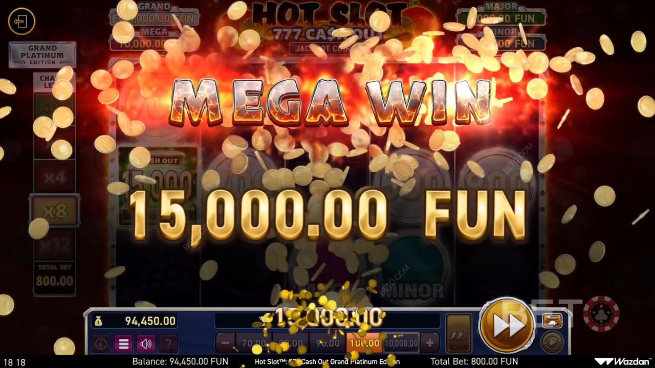 在热门老虎机：777 Cash Out Grand Platinum Edition 老虎机在线游戏中赢取 3,000 倍投注额！