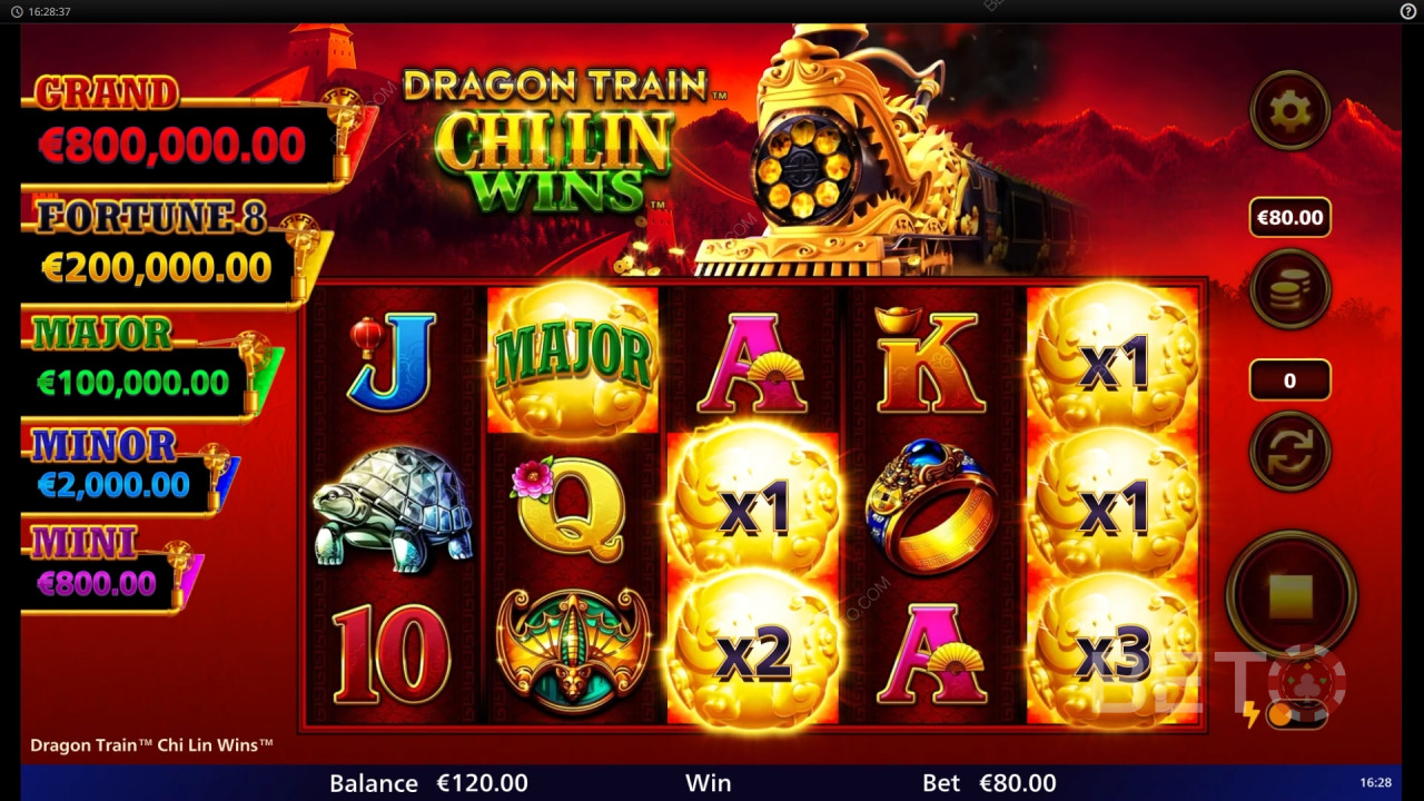 Dragon Train Chi Lin Wins 免费游戏