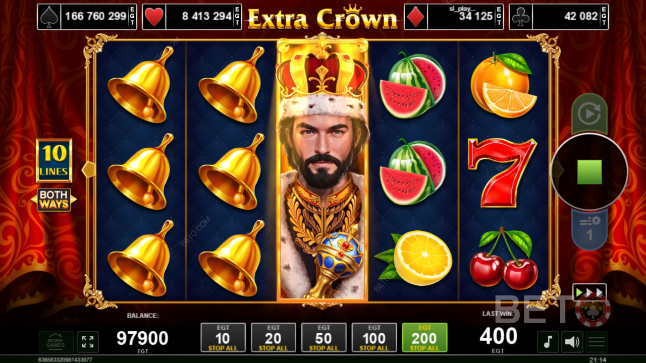 Extra Crown 评论 by BETO Slots