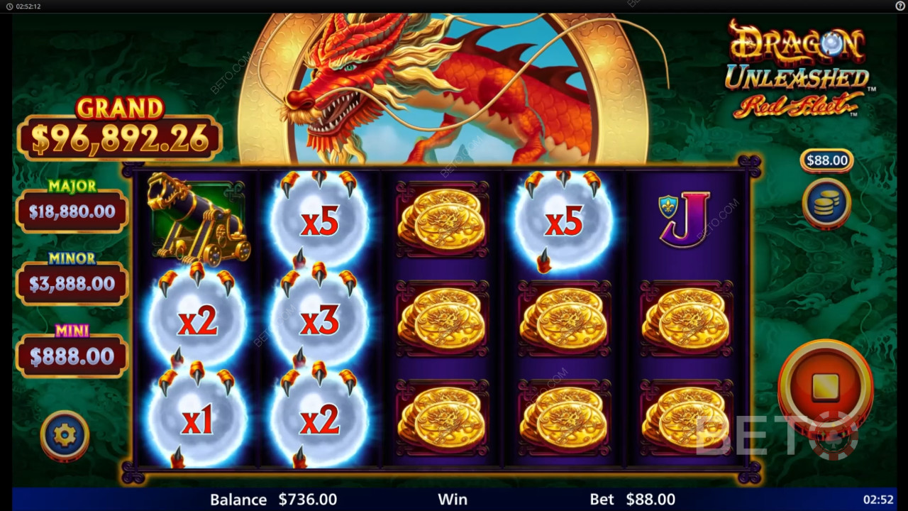 BETO 老虎机对 Dragon Unleashed - Red Fleet 的评论