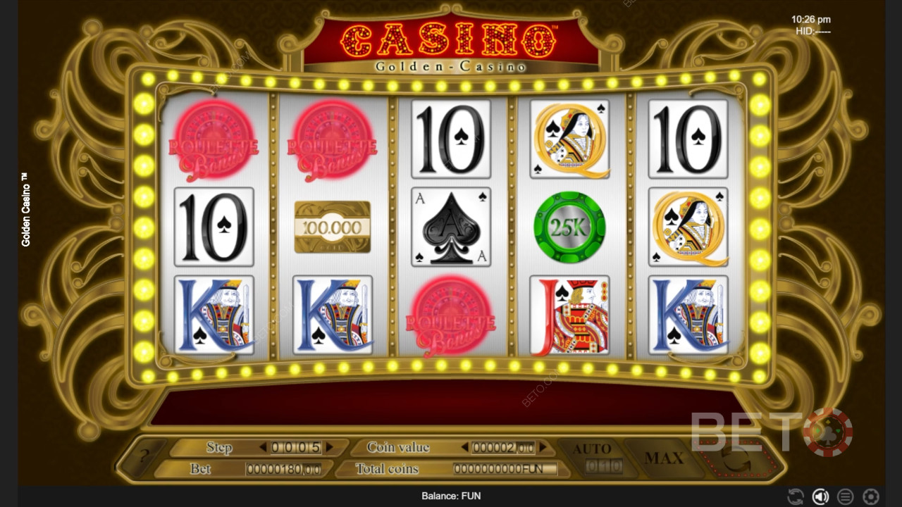 Golden Casino 免费游戏