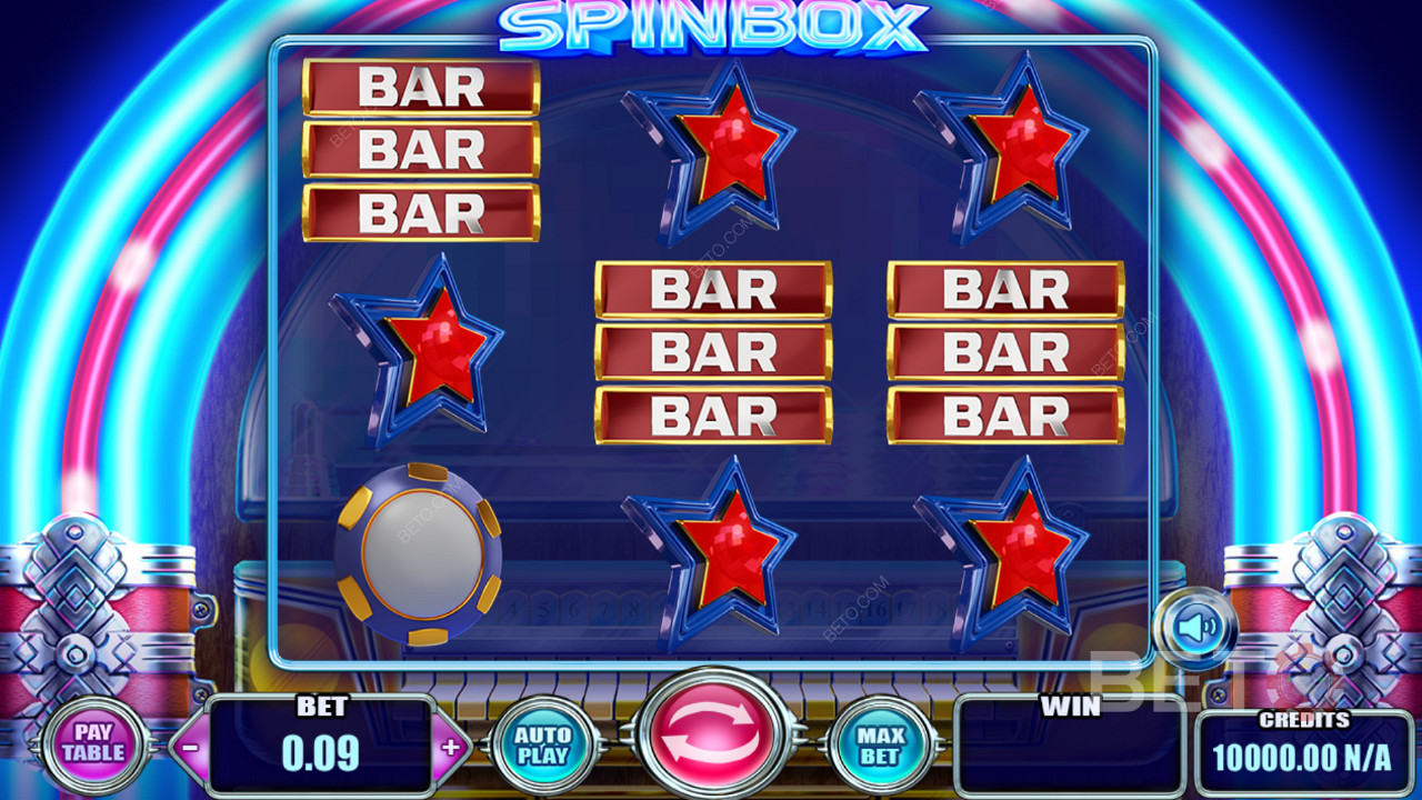 Spinbox 老虎机中极具吸引力的符号和经典游戏主题