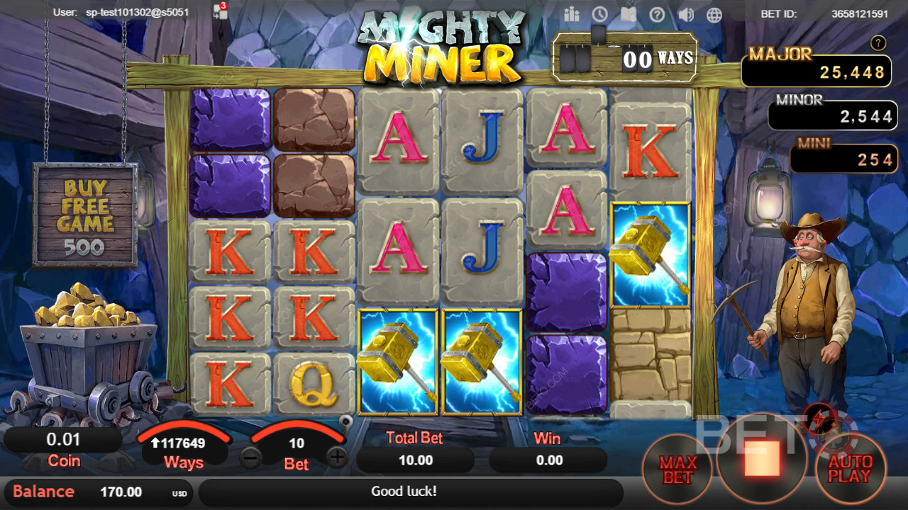 BETO 老虎机的 Mighty Miner 评论