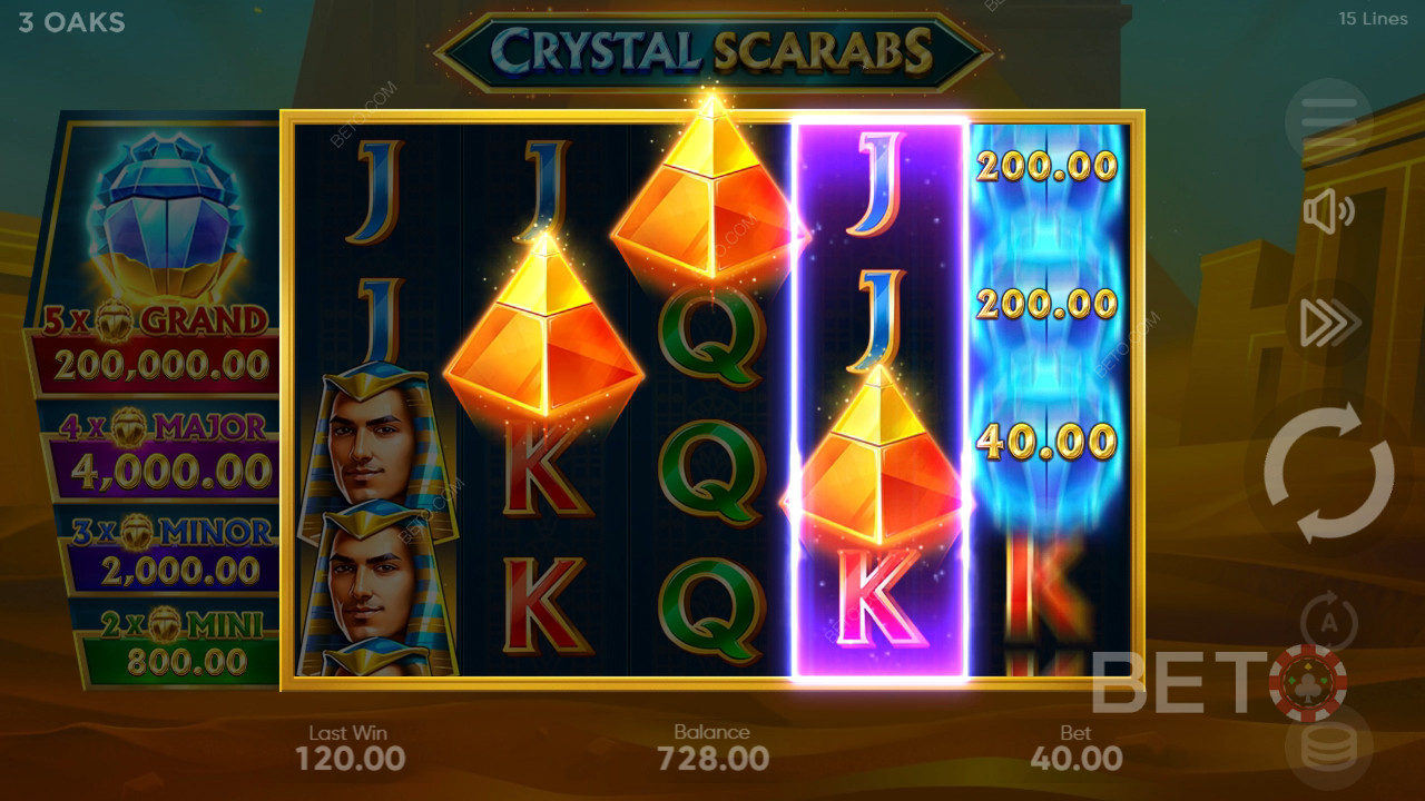 Crystal Scarabs 评论：BETO 老虎机