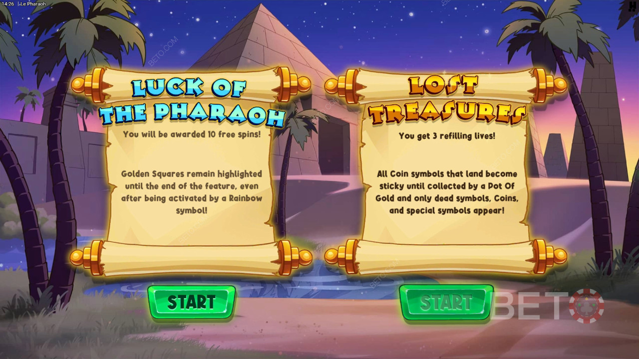 在 Le Pharaoh 视频老虎机中赢取 15,000 倍投注额！