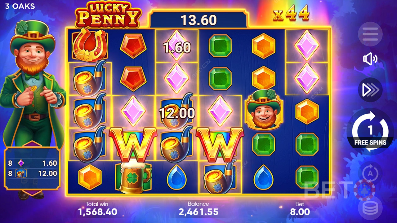 3 Oaks Gaming《幸运一分钱》奖金功能说明