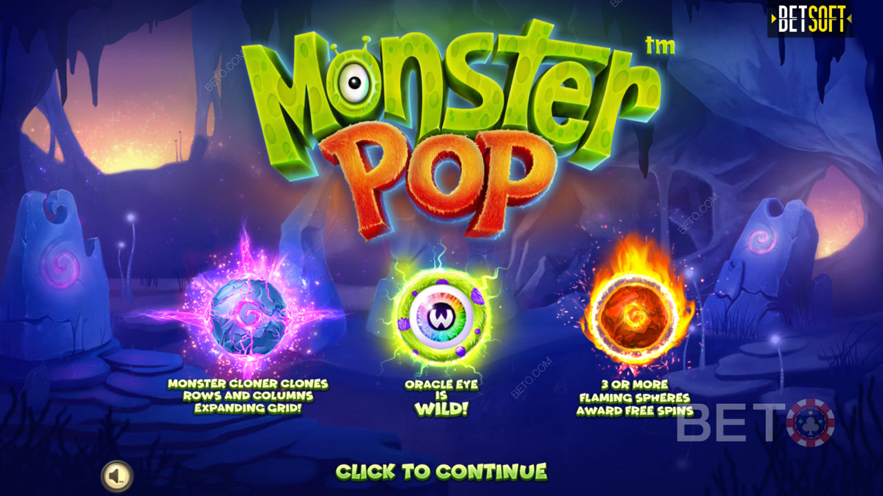在Monster Pop视频插槽中享受创新的奖励功能