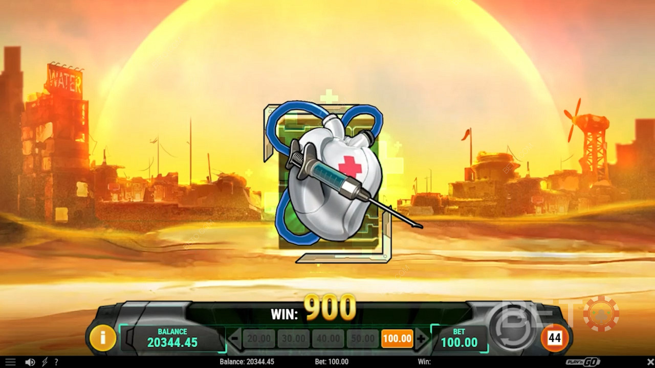 登陆 3 个 Medical Kit Scatter 符号可以触发免费旋转奖励回合