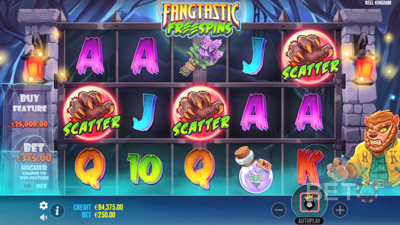 BETO 老虎机的 "Fangtastic Freespins "评论