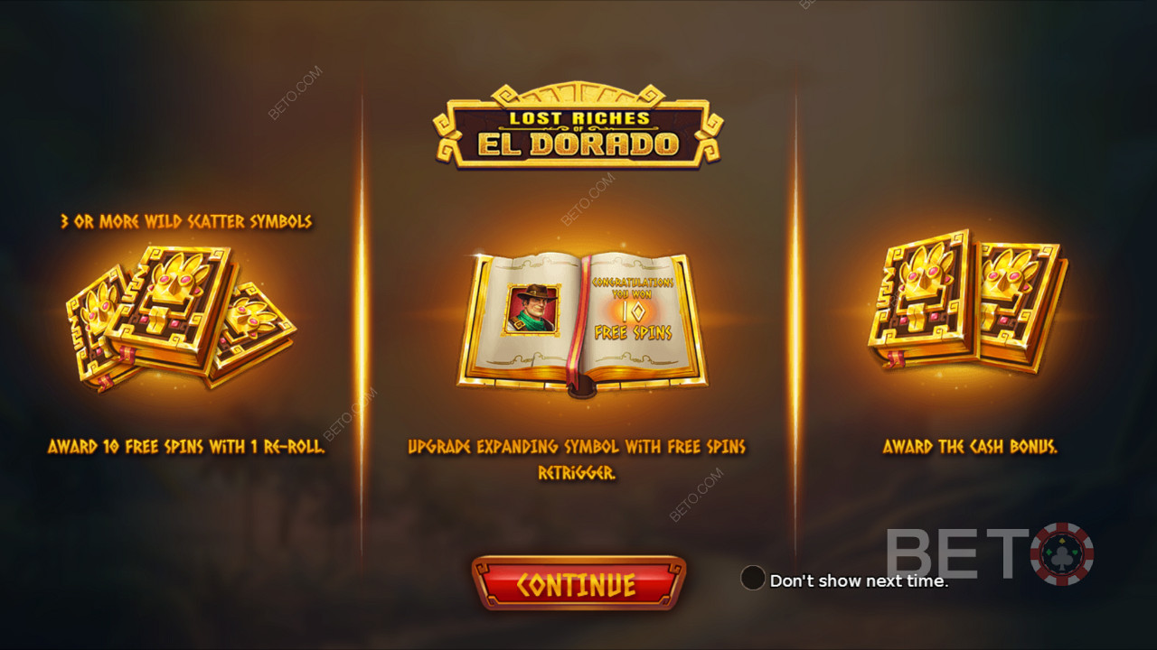 Lost Riches of El Dorado的介绍屏幕提供了一些信息