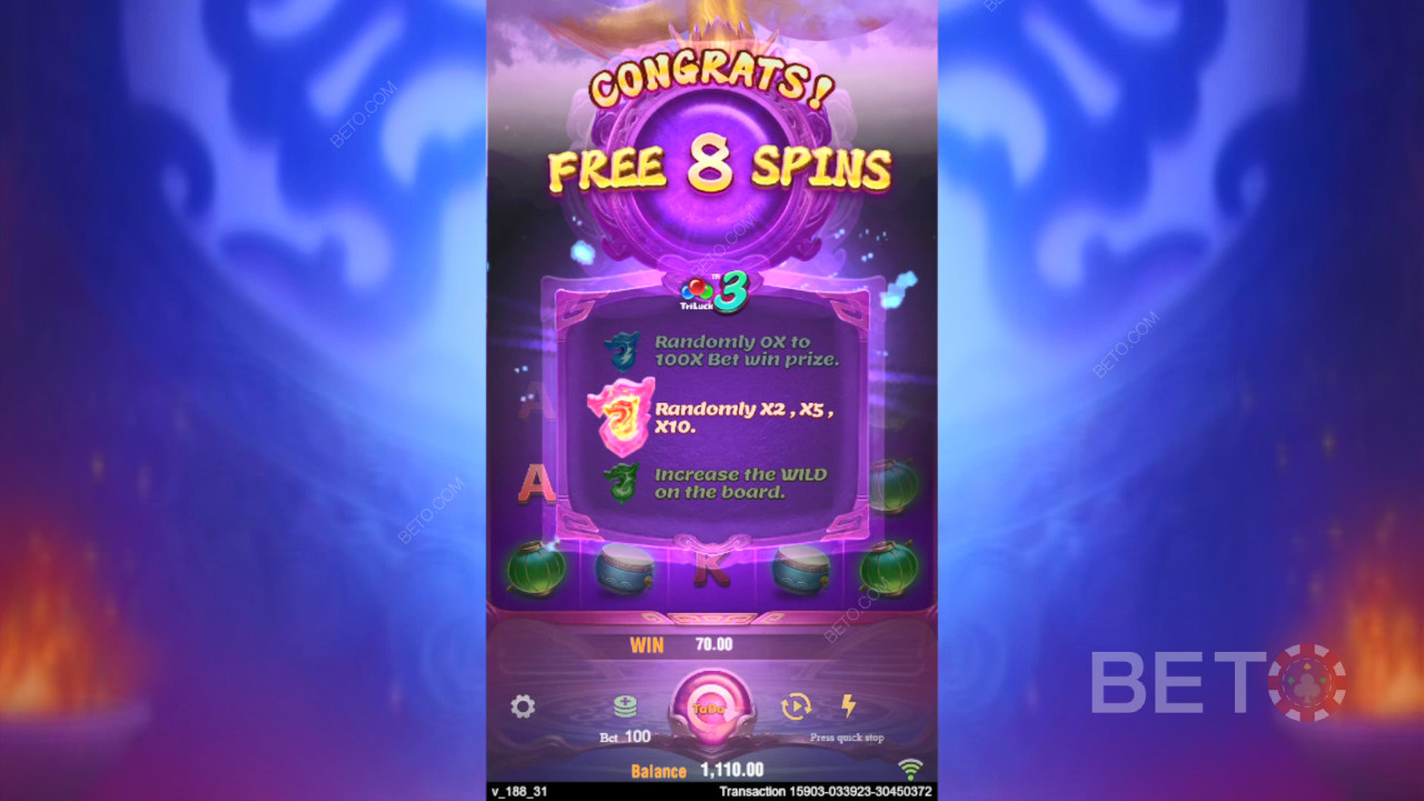 TaDa Gaming《3锅龙》奖金功能说明