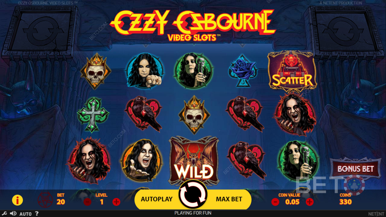 在 Ozzy Osbourne 在线老虎机中享受专注于著名 Ozzy 的主题