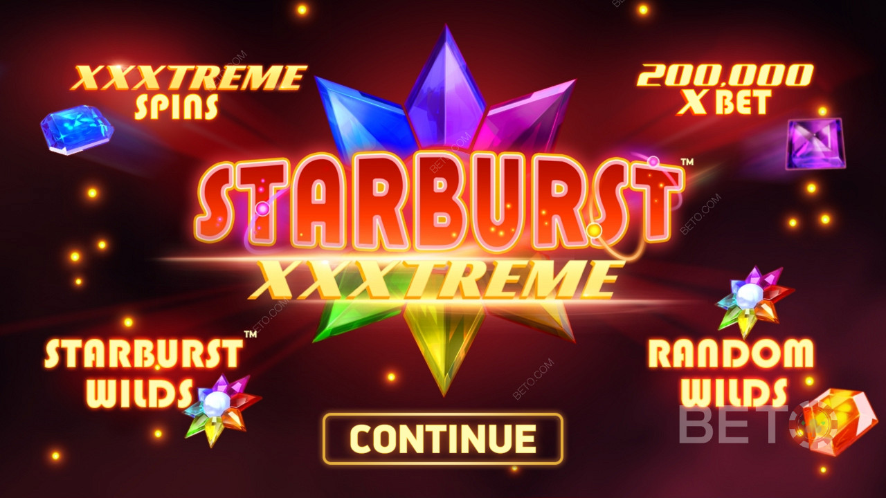 在Starburst XXXtreme 在线老虎机中享受 Random Wilds 和 Expanding Wilds 等功能