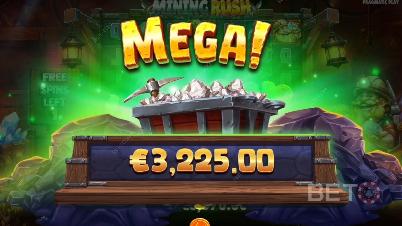 在 Mining Rush 在线老虎机游戏中赢取 10,000 倍投注额！