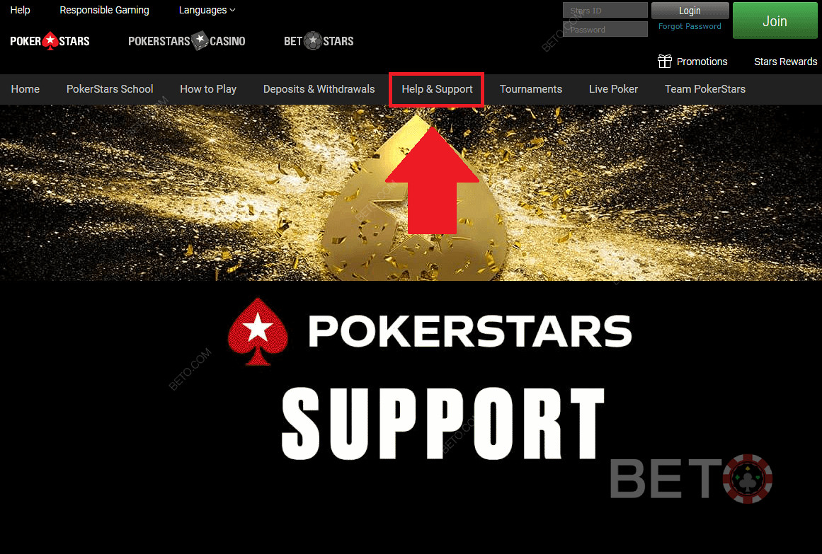PokerStars赌场客户支持和支持
