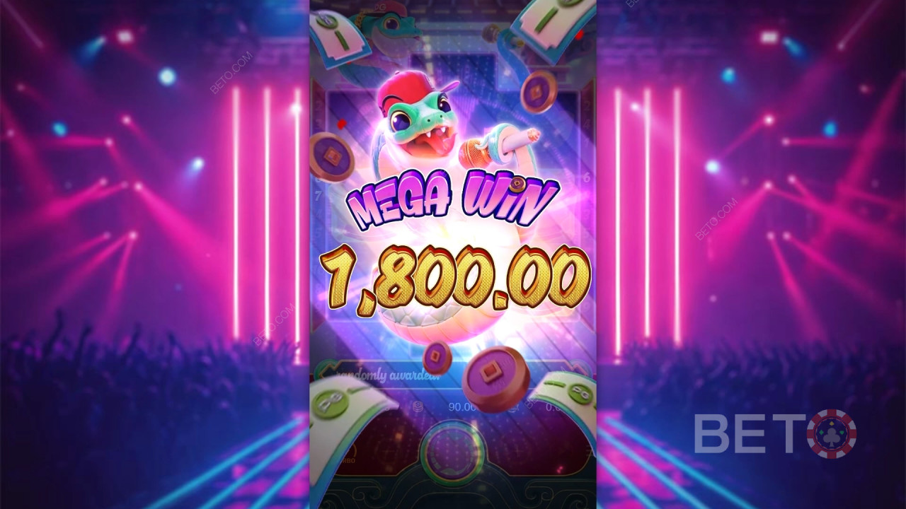 在幸运蛇老虎机中赢取 5,000 倍投注额！