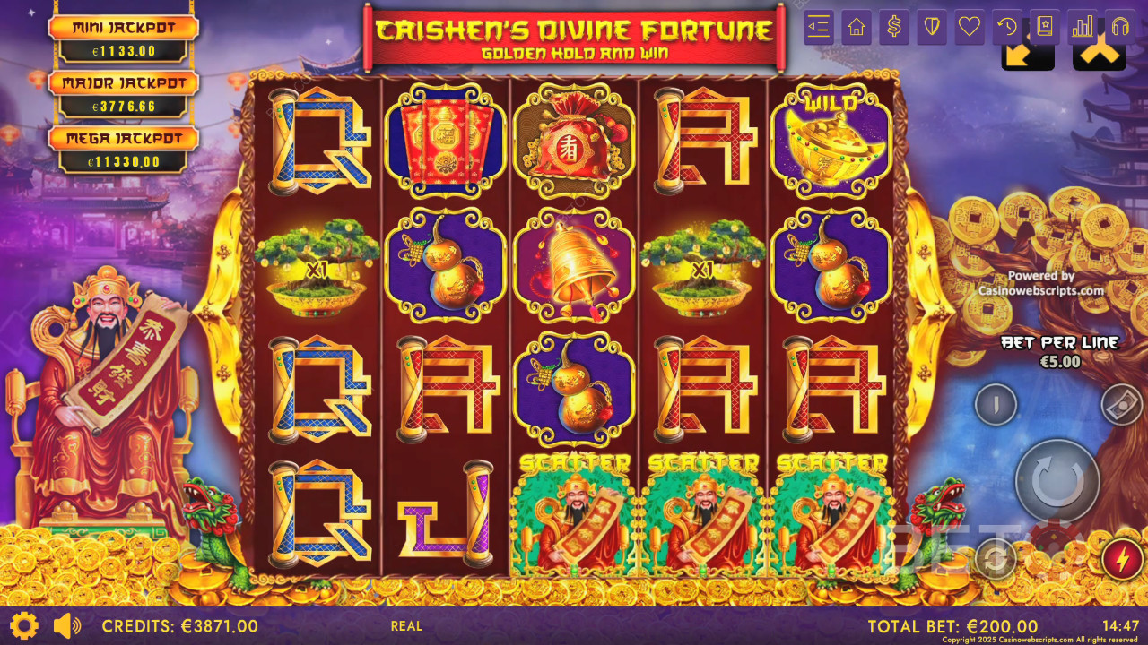 Caishen's Divine Fortune 免费游戏