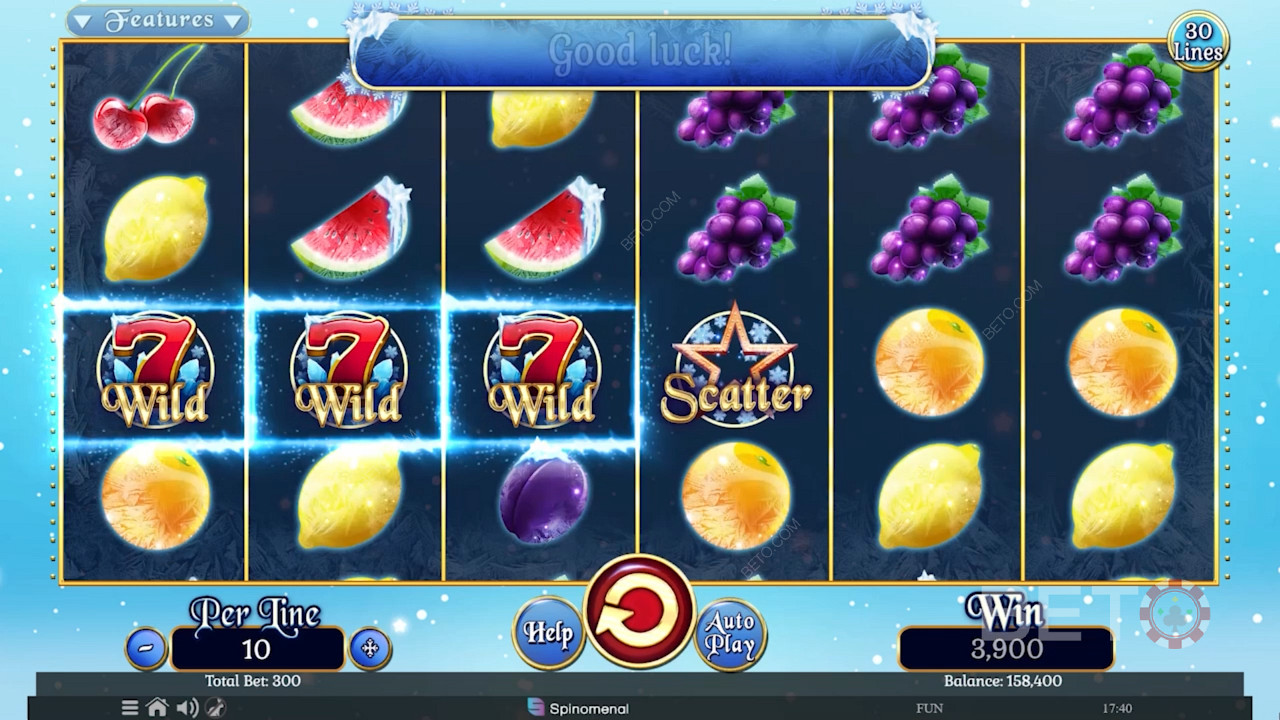 Fruits On Ice Collection 30 Lines 免费游戏
