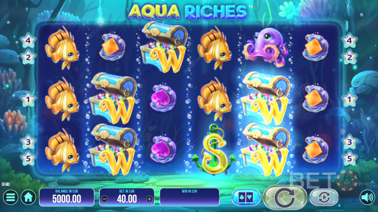 BETO 老虎机的 Aqua Riches 评论