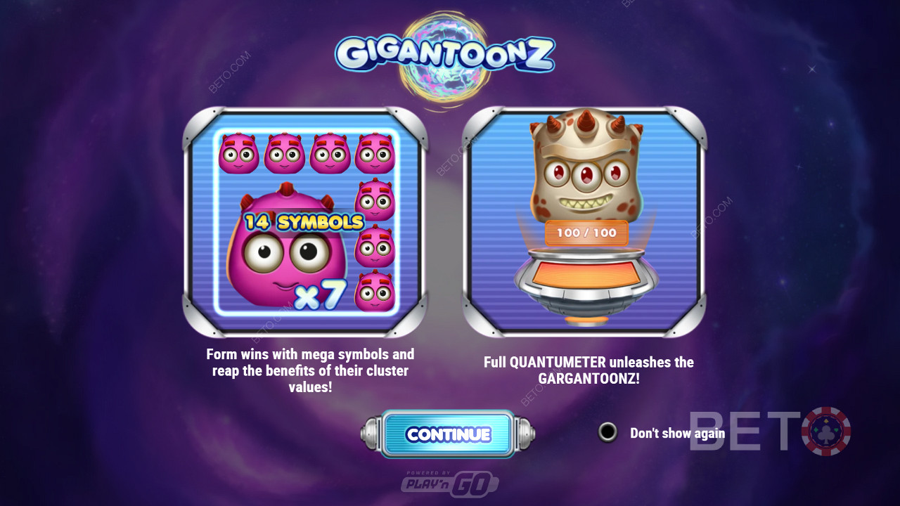 在 Gigantoonz 老虎机中享受超级符号、4 个修饰符和集群胜利