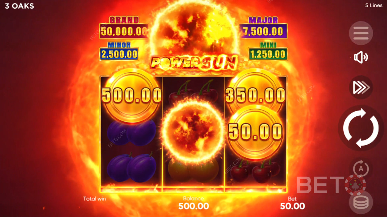 BETO 老虎机的 Power Sun 评论