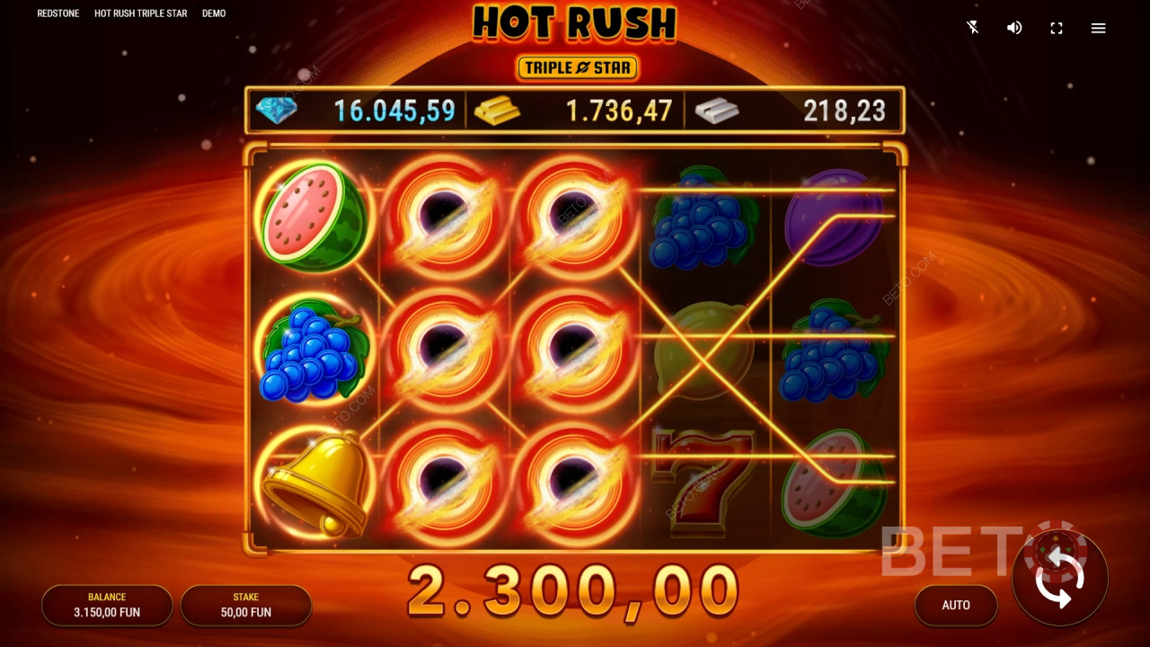 BETO 老虎机的 Hot Rush Triple Star 评论