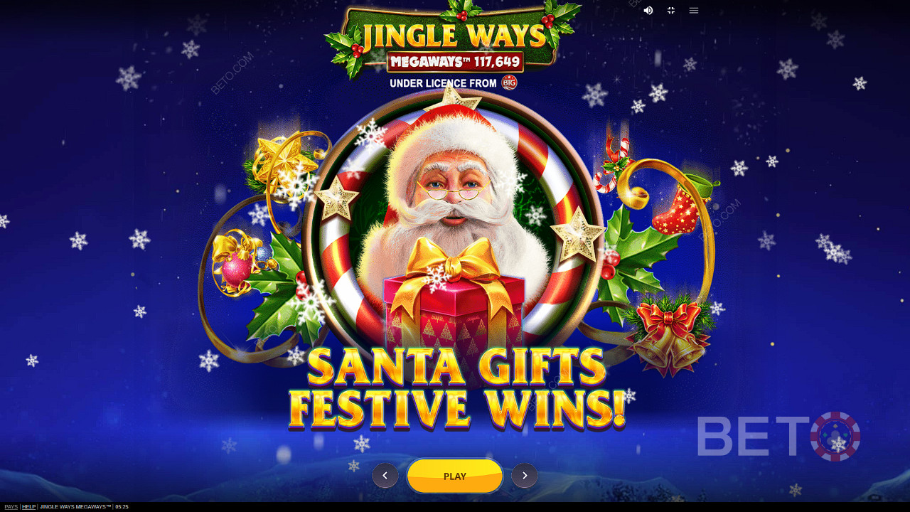 营造正确的圣诞气氛，享受圣诞节并在 Jingle Way Megaways 老虎机中获得礼物