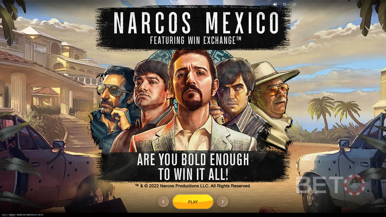 Narcos Mexico 视频老虎机的游戏玩法