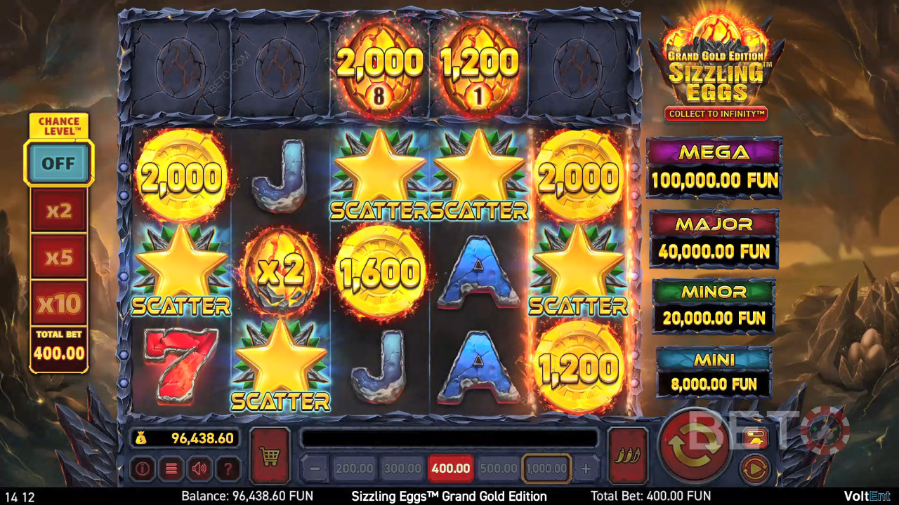 Sizzling Eggs Grand Gold Edition 评论 by BETO Slots