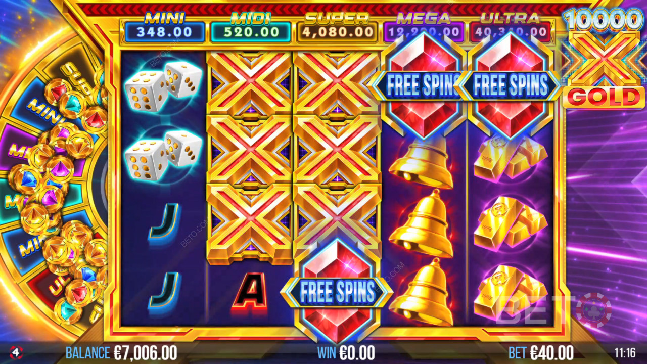 10,000x Gold 免费游戏