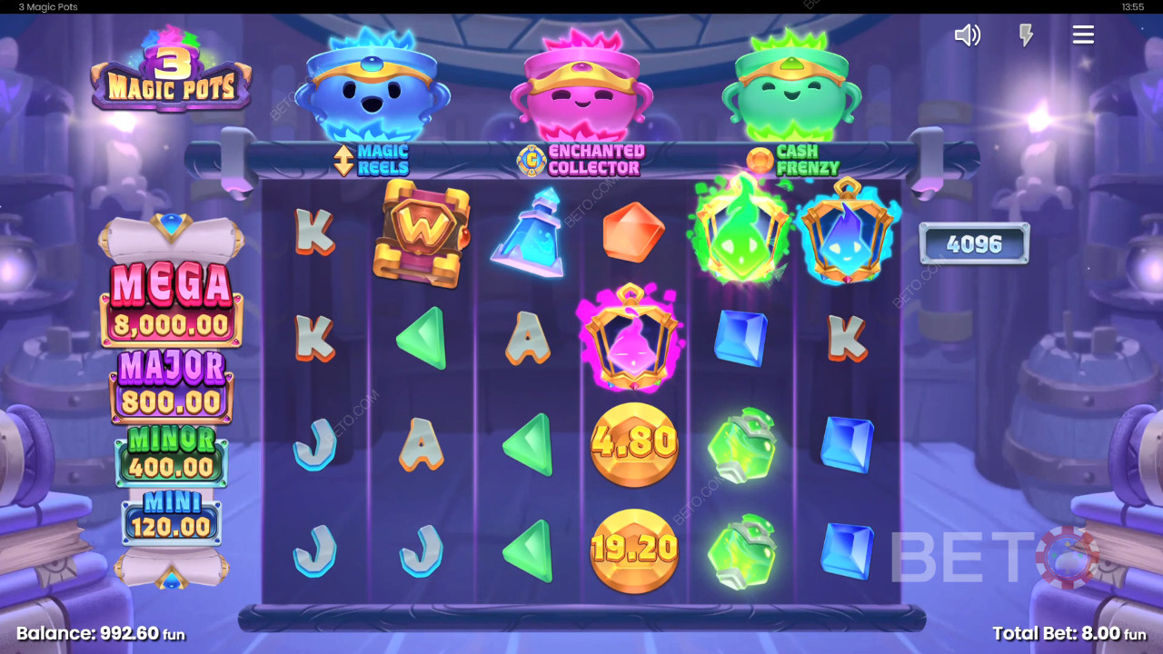 3 Magic Pots 评论：BETO 老虎机